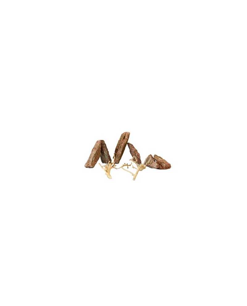 ROCHES + RACINES SNOWY RED BLOOM ROCK (4/6pc - 2pc) SCALARE